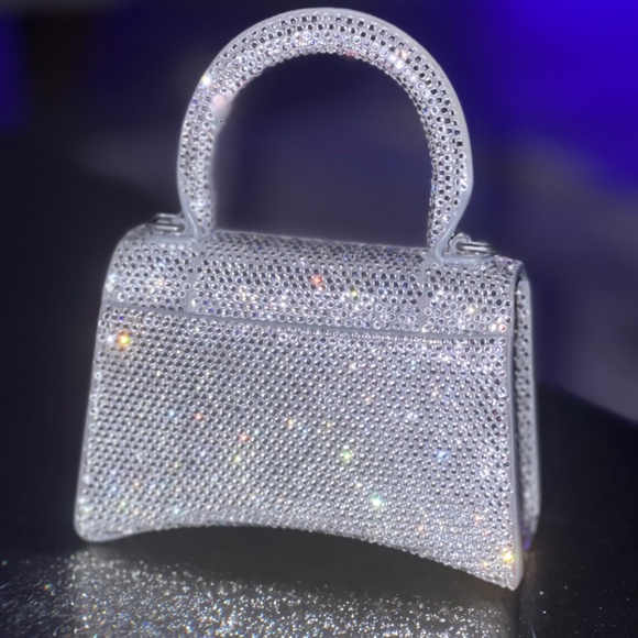 Balenciaga Hourglass Crystal-embellished mini bag - Picture 7 of 9